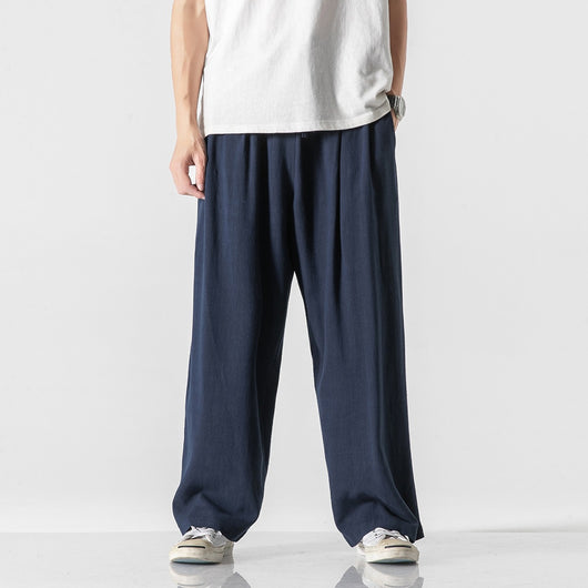 Pantalones Anchos de Lino y Algodón para Tallas Grandes - Cómodos y Transpirables - Image 15