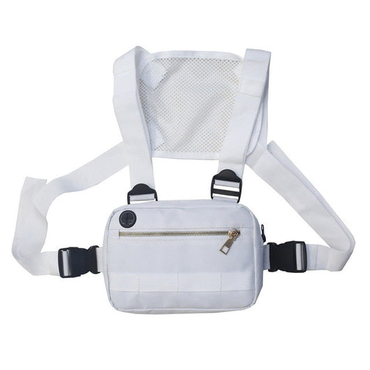 Riñonera Streetwear Chest Rig para Mujer Negro - Image 13