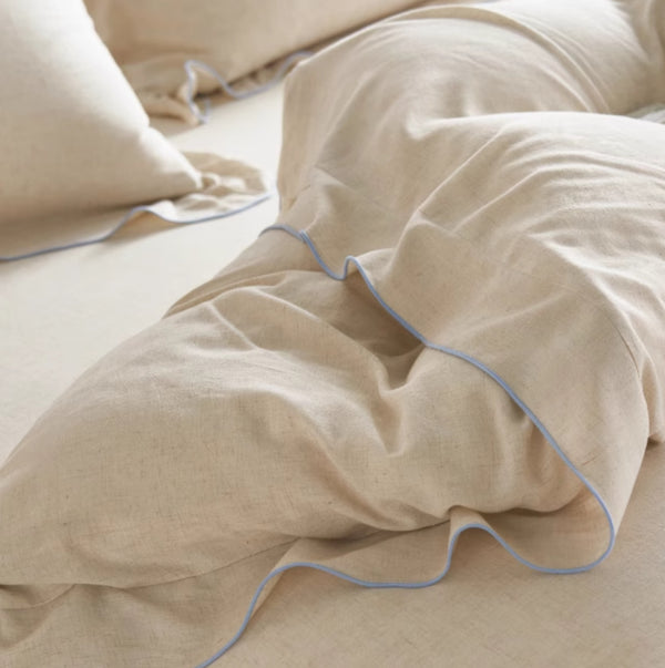 Juego de Cama 4 Piezas Lino Lavado Clase A