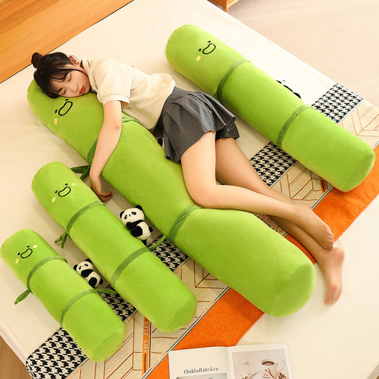 Almohada Cilíndrica de Bambú para Dormir de Lado - Soporte Ergonómico para Piernas