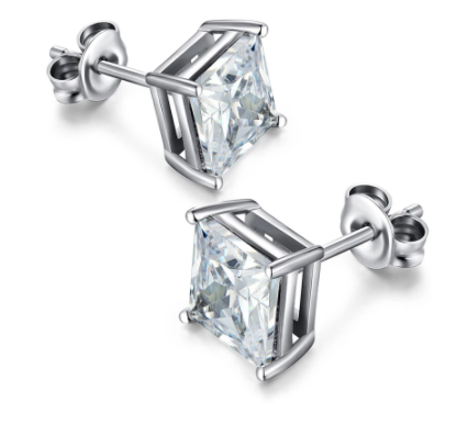 Aretes de Circón Blanco Importados de Austria 6mm