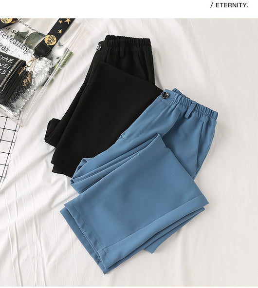 Pantalón Palazzo de Talle Ancho con Cintura Elástica - Image 13