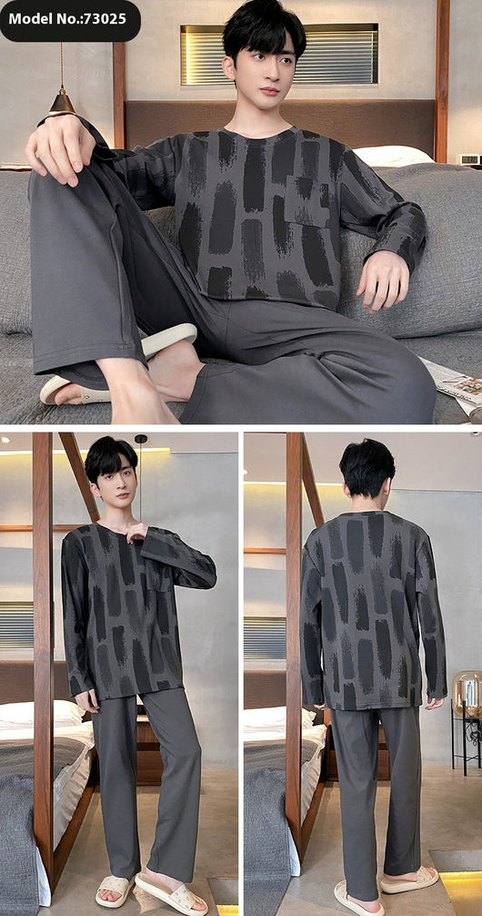 Pijama Holgado Talla Grande Manga Larga Cómodo - Image 22