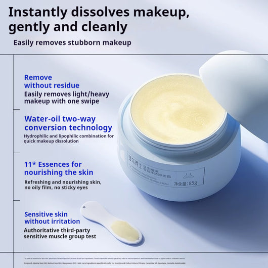 Crema Desmaquillante con Probióticos - Limpiador 3 en 1 para Rostro, Ojos y Labios - Image 2