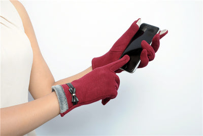 Guantes para Mujer con Lazo Táctiles y Cálidos - Image 18