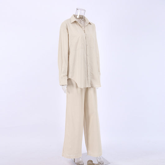 Traje Ejecutivo de Algodón: Camisa y Pantalón de Dos Piezas - Image 12