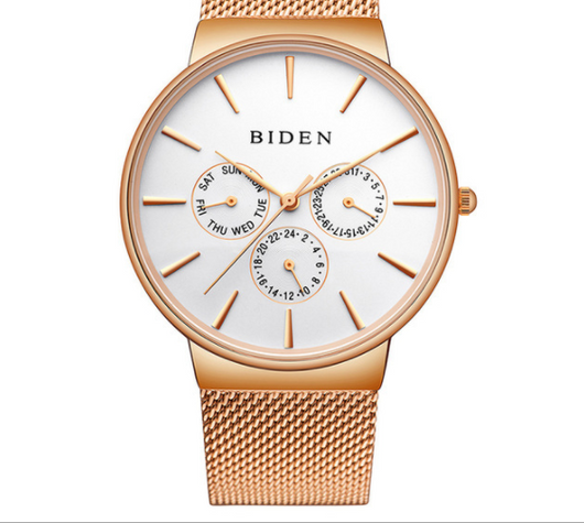 Reloj Hombre Calendario Malla Ultra Delgada - Image 6