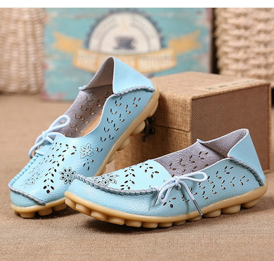 Zapatos Bajos Cómodos para Mamá con Diseño Perforado - Image 39