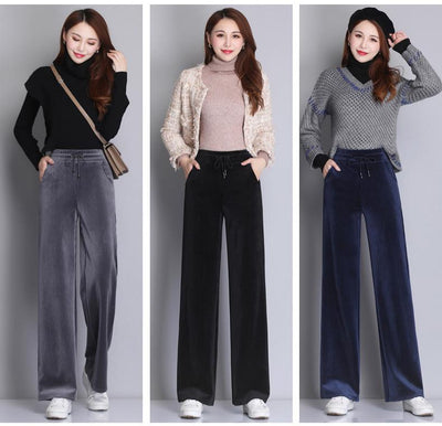 Pantalones Deportivos Holgados Plus Size con Forro Térmico - Image 11