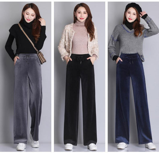 Pantalones Deportivos Holgados Plus Size con Forro Térmico - Image 11