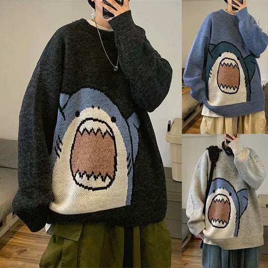 Suéter Holgado Grueso de Invierno con Estilo Personalizado