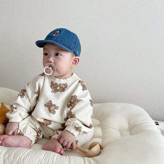 Conjunto de Dos Piezas para Bebé y Niño Pequeño con Estampado Osito Adorable - Image 12
