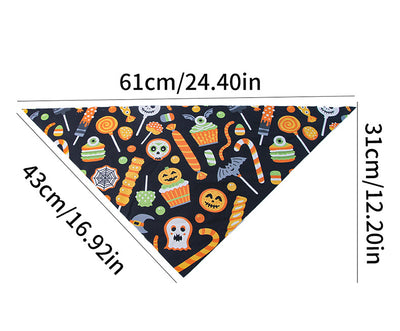 Baberos Triangulares Estampados de Halloween para Bebés - Image 7