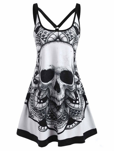 Vestido Sin Mangas Estampado Halloween - Image 6