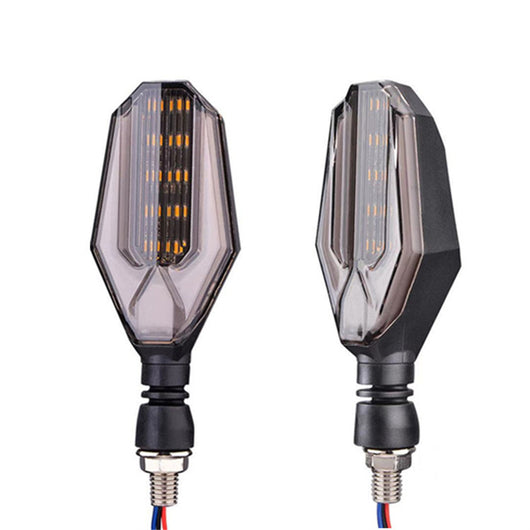 Direccionales LED Bicolor para Moto con Guía de Luz - Image 4