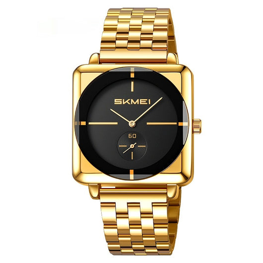 Reloj de Acero Cuadrado con Subdial de Segundos - Movimiento de Cuarzo - Image 7