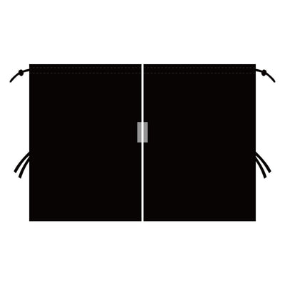 Black Chunya spinning car privacy partition curtain installed between front and rear seats for sun protection. - Image 5
