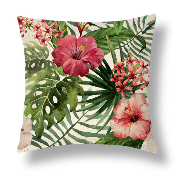 Funda de Almohada Decorativa Serie Tropical en Lino - Image 11