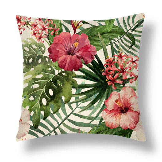 Funda de Almohada Decorativa Serie Tropical en Lino - Image 11
