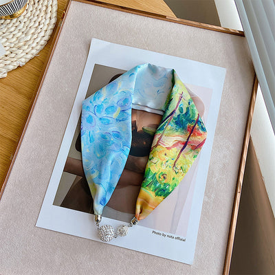 Pañuelo de Seda con Cierre Magnético - Protección y Elegancia para el Cuello - Image 2
