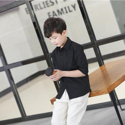 Playera Infantil Clásica Blanco y Negro para Niños y Niñas - Image 10