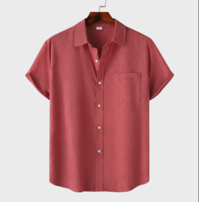 Camisa de Verano en Algodón y Lino para Hombre - Image 18