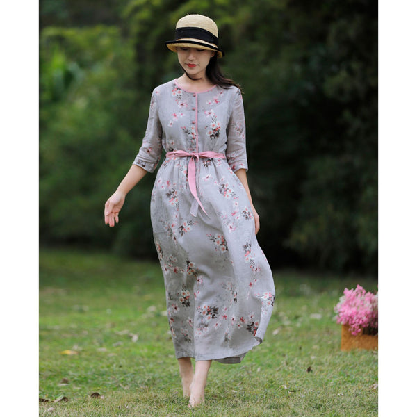 Vestido Ramio Premium con Cordones - Diseño Literario Ajustado para Mujer