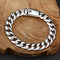Pulsera Cubana de Plata 925 Estilo Nacional Brillo Espejo