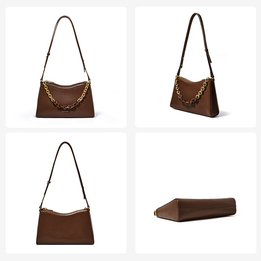 Bolso Bandolera Baguette para Mujer - Casual y Versátil con Cadena - Image 11