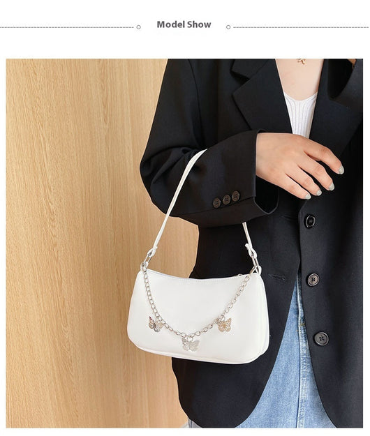 Bolso Bandolera Mariposa con Cadena - Cartera Versátil Comodidad Diaria - Image 12