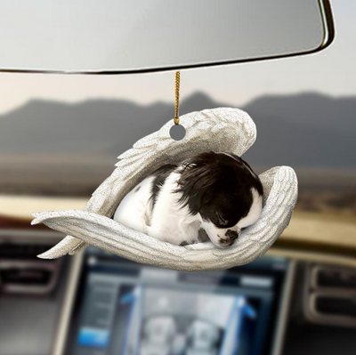 Adorno Colgante Perro Ángel Durmiendo - Decoración Acrílica para Auto, Hogar y Puertas - Image 4