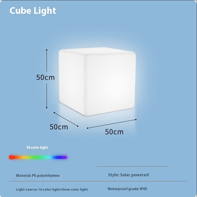Taburete Cubo LED Luminoso Impermeable - Image 13
