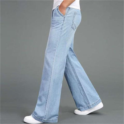 Jeans Rectos Anchos Hombre - Corte Relajado y Moderno - Image 8