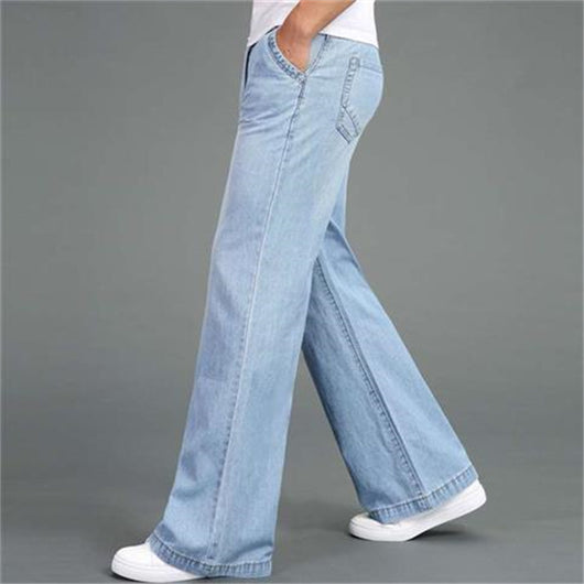 Jeans Rectos Anchos Hombre - Corte Relajado y Moderno - Image 8