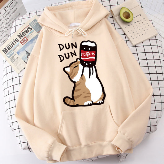 Sudadera con Capucha Gato Divertido - Aumento de Sueldo para Hombre - Image 4