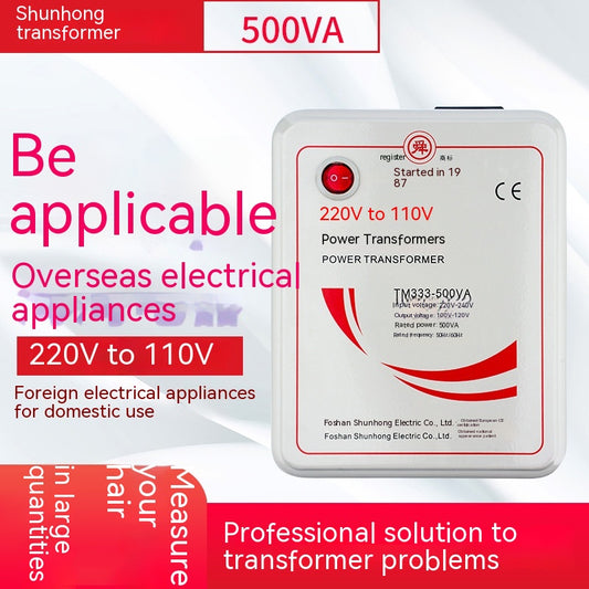 Convertidor de Voltaje 220V a 110V - Transformador Bidireccional para Electrodomésticos