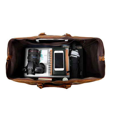 Bolso de Viaje en Cuero Genuino - Gran Capacidad Premium - Image 4