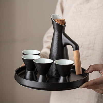 Calentador de Vino Porcelana Negra Japonesa - Image 4