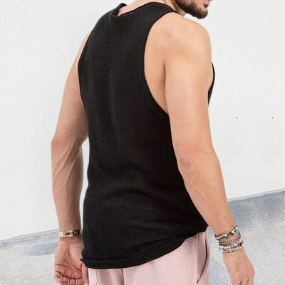 Chaleco Deportivo de Algodón para Hombre - Estilo Musculoso Europeo y Americano - Image 4