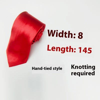 Corbata Negra Clásica Tejida a Mano de 8cm - Image 3