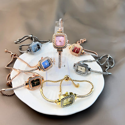 Reloj de Diamantes Cuadrado para Mujer de Moda - Image 26