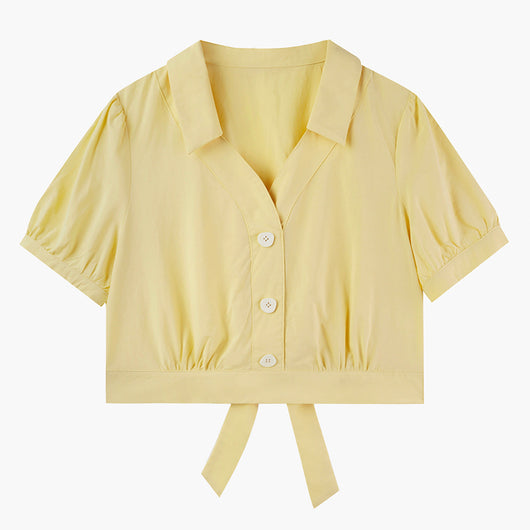 Polo Corta Mujer Diseño Sofisticado - Image 4