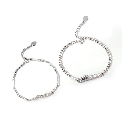 Pulsera de Pareja Montañas, Bosques y Ramas - Image 5