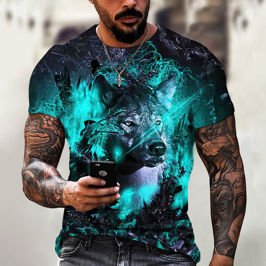 Playera Estampada León 3D para Hombre - Diseño Beast Verano - Image 22