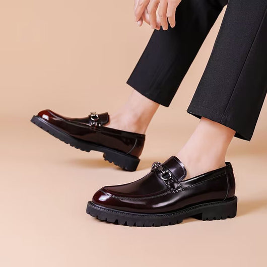Zapatos Gommino con Hebilla Horse Street en Cuero Japonés Pulido para Hombre - Image 31