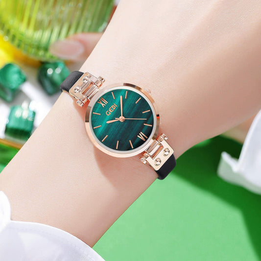 Reloj de Pulsera Artístico para Mujer - Diseño Elegante con Esfera Pequeña y Resistencia al Agua - Image 2