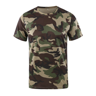 Playera Holgada de Malla con Cuello Redondo y Estampado de Manga Corta - Image 4