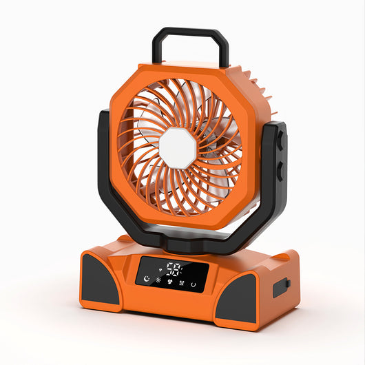 Ventilador Portátil con Luz LED Recargable para Exteriores - Image 5