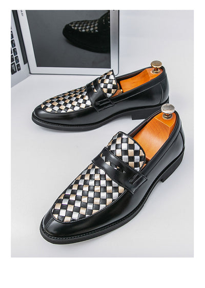 Zapatos de Cuero Casual con Punta Afilada para Hombre - Image 14