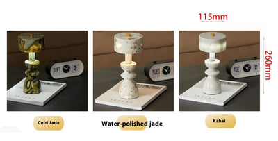Lámpara de Escritorio Mármol Jade - Decoración Elegante - Image 15